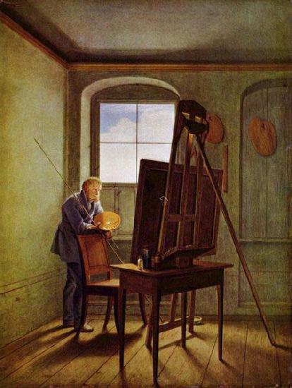 Caspar David Friedrich Georg Friedrich Kersting oil painting image